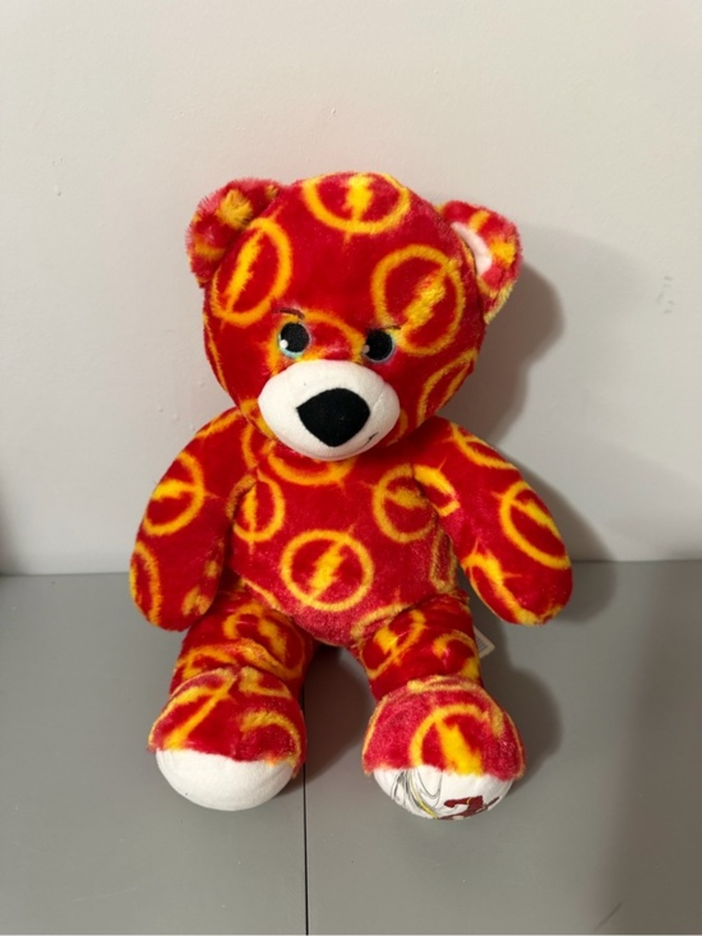 Build-A-Bear The Flash Teddy Bear DC Comics Justice League Plush 16" 2018
